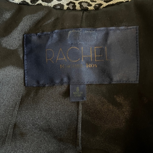 Rachel Roy leopard print and black double breasted blazer - Picture 4 of 5